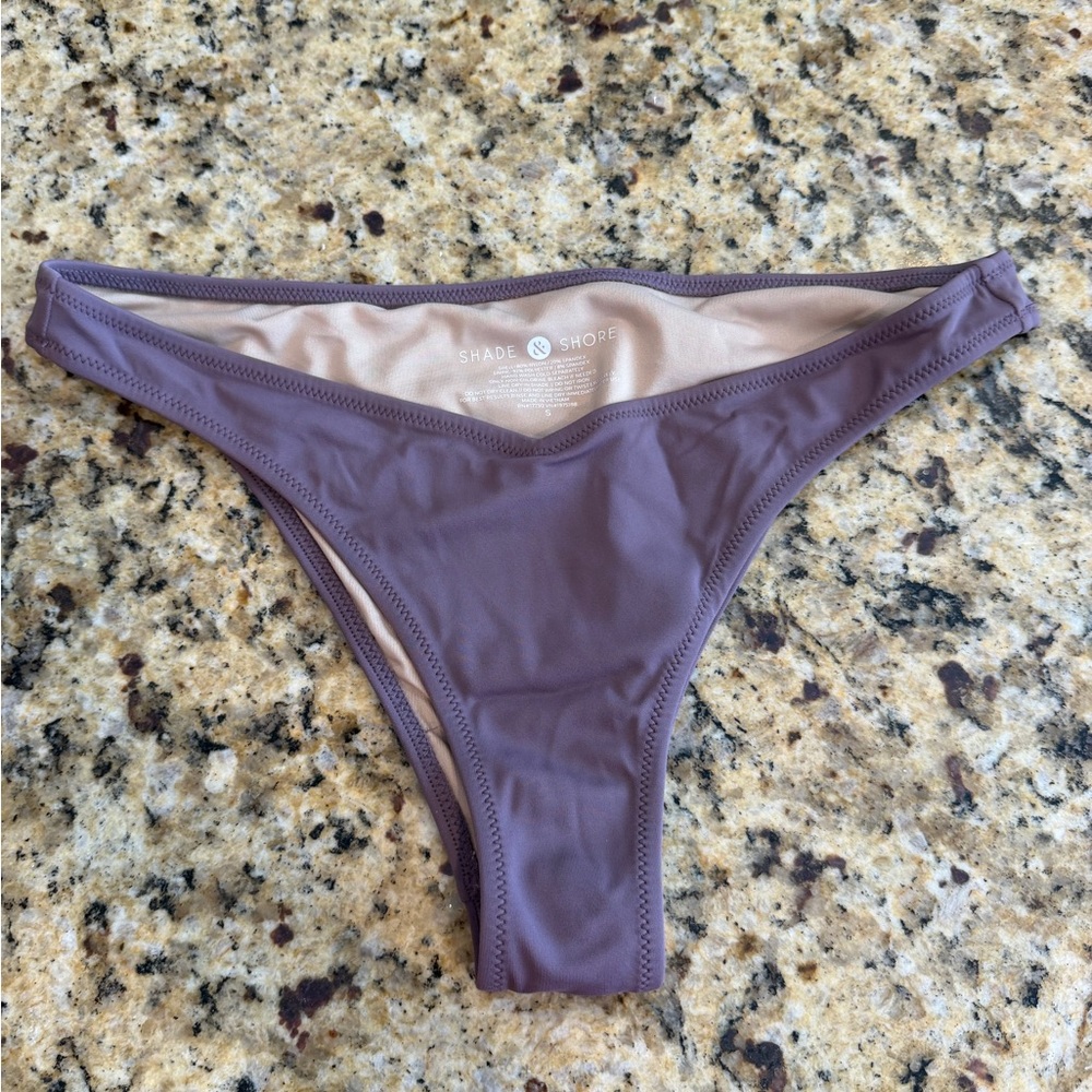 Shade & Shore Women's Bikini Bottom in Mauve
